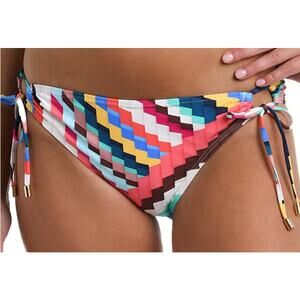 La Blanca Slice Of Paradise Hipster Side Tie Bottom Size 16 Geometric NEW $76
